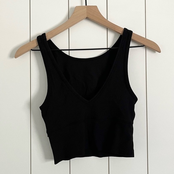 Lululemon Power Pivot Ribbed Tank Black - Picture 2 of 2